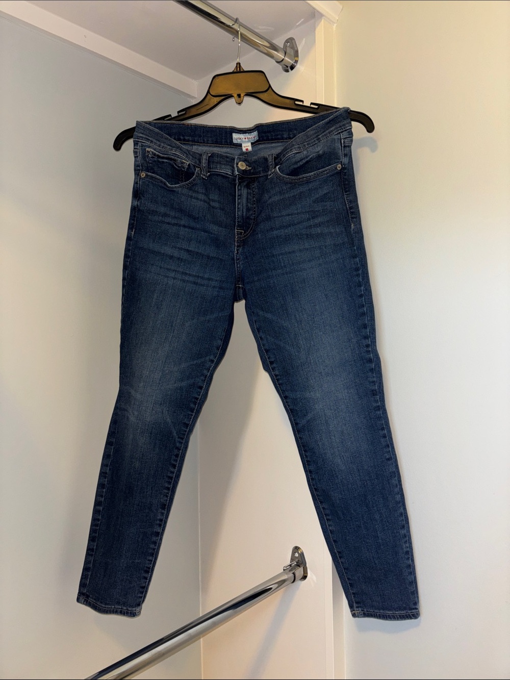 Lucky Brand Women's Dark Blue Skinny Jeans